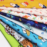 仿尼龙斜纹全涤布料 卡通印花 箱包手袋童车童装 环保涤纶面料