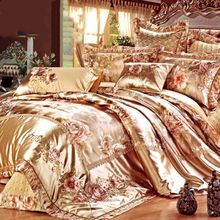 欧式床上用品四件套轻奢美式被套宫廷风贡缎十多件套床单