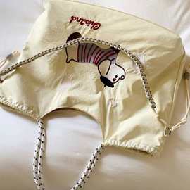 南风Chio2nd原创 快乐旅行托特包包女大容量帆布包手提单肩斜挎包