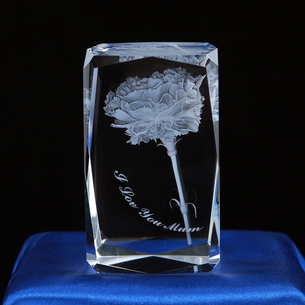 Escultura interior de cristal Serie de animales 3D Estatua de Buda de cristal Modelo de edificio de cristal Decoración del hogar Recuerdos de viaje Suministro transfronterizo