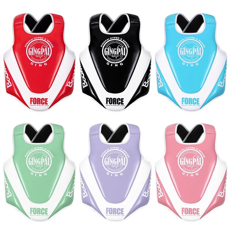 Professional Fighting Sanda Chest Protector Children Boys and Girls Thickened Training Protector Adult Boxing Armor Thai Boxing Taekwondo
