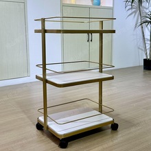 批发轻奢美容院专用推车美容美发小推车美睫美甲护肤品收纳置物架