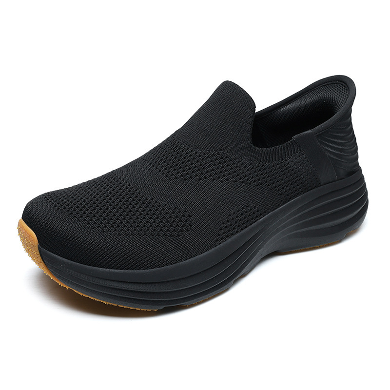 2026 Spring and Summer New Style Wide-Toe Slip-On Casual Shoes, Sports Shoes, Men's Mesh Shoes, Breathable Casual Slip-Ons
