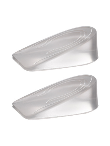 Silicone inner heightening insole for women, sports shock-absorbing, breathable, comfortable, deodorizing heightening pad for men, invisible heightening half pad