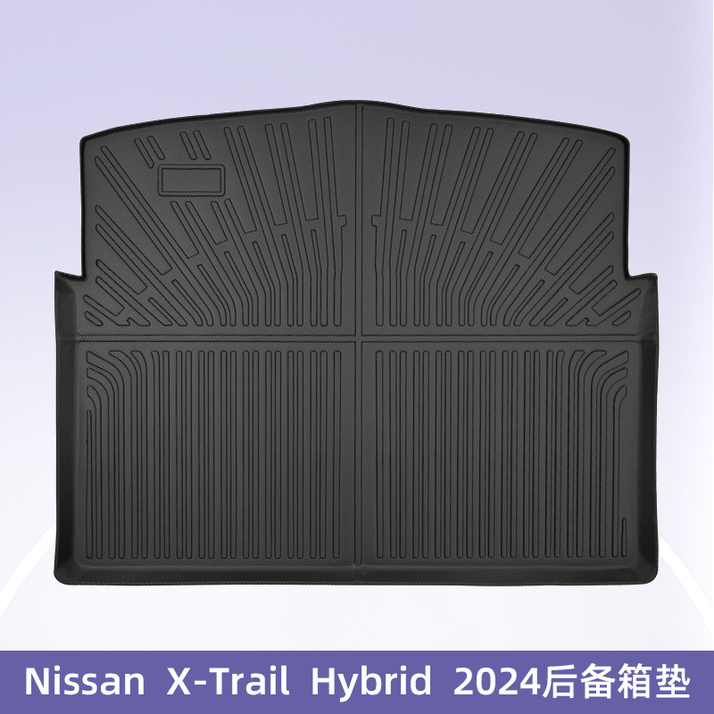Aplicable a Nissan X-TRAlL híbrido 2024 timón derecho 3D todo el tiempo material TPE almohadilla de pie de automóvil