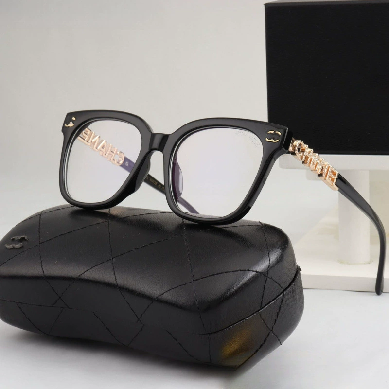 Новый стиль Xiaoxiang Black Warrior, простые зеркальные женские солнцезащитные очки с надписью на ноге, повседневные универсальные плоские зеркальные очки, трансграничная оптовая продажа