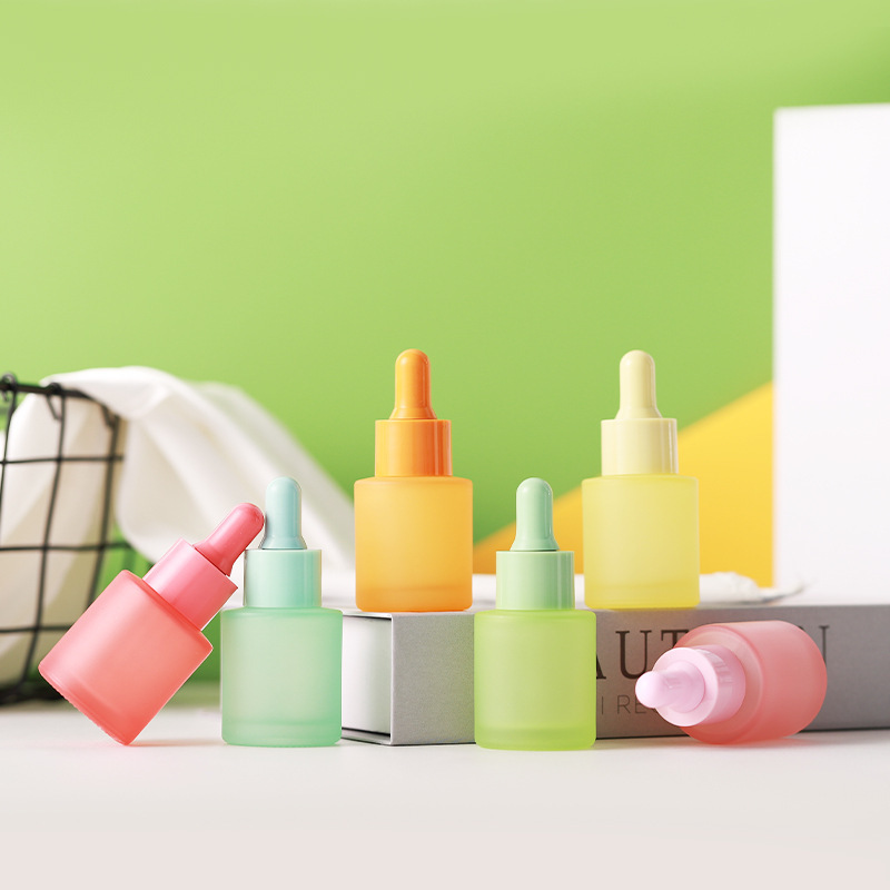 Beiluo スター スポット 20ml マカロン カラーすりガラス エッセンシャル オイル ボトル|undefined