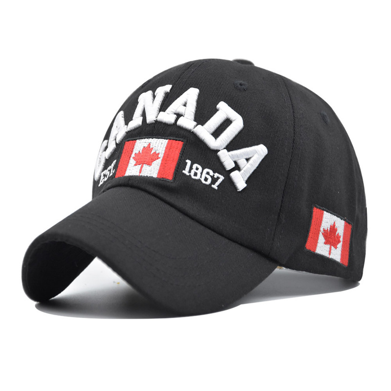 New Spring and Summer Hat Maple Leaf Baseball Cap Canad Men's and Women's Couple's Cap Duckbill Cap Urban Outdoor Sunshade Hat Cotton New Spring and Summer Hat Maple Leaf Baseball Cap Canad Men's and Women's Couple's Cap Duckbill Cap Urban Outdoor Sunshade Hat Cotton