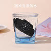 Square waterproof watch for leisure, Korean style, for secondary school, wholesale