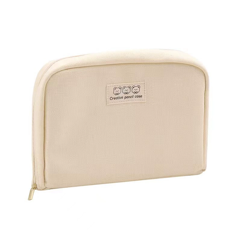 Big capacious universal pencil case for students, storage system, high quality cosmetic bag, primary and secondary school, classification