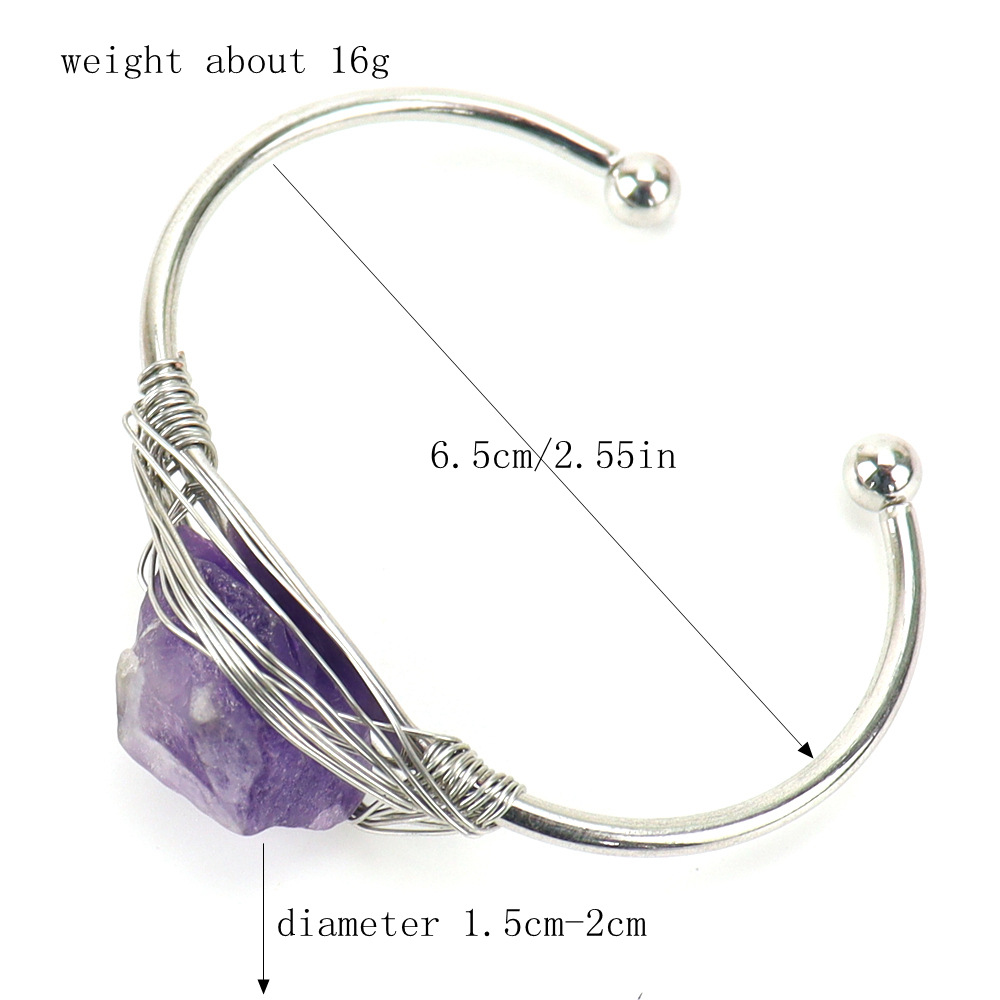 Fashion Irregular natural stone Metal Womenu0027S Bangle 1 Piece