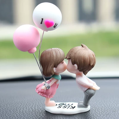 New 2026 Car Ornaments for Car ornaments - kiss-couple-balloon-sunscreen-base