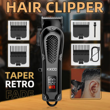 跨境代发电动剃头发复古油头雕刻神器电推剪理发推子可调节理发器