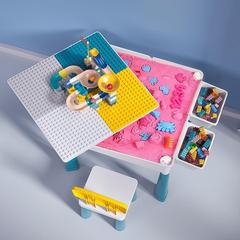 Children's Space Toy Sand Table Set Safe for Boys and Girls Indoor Building Blocks Table Clay Magic Eraser Playdough Sand