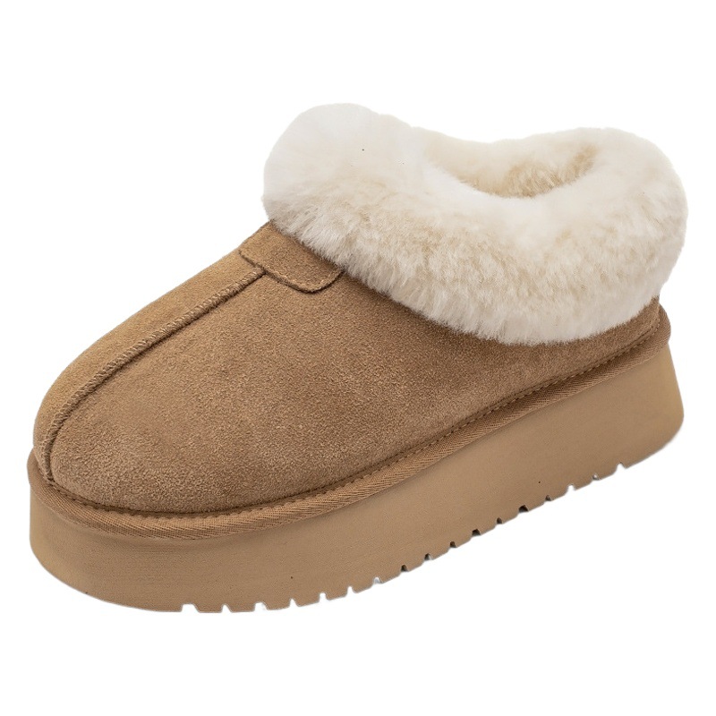 Botas de nieve Augushiden para mujer, otoño-invierno 2025, nuevas botas cortas de moda con suela gruesa, forro de felpa y forro polar.