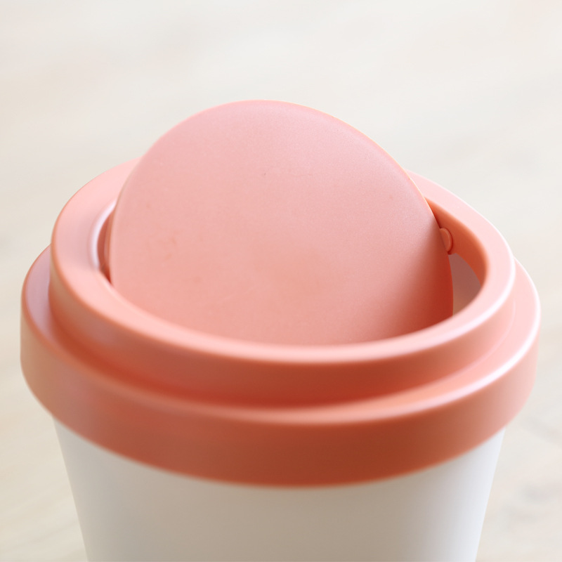 Yijia creativo café taza de almacenamiento cubo protección del medio ambiente Mini cocina salón dormitorio escritorio basura al por mayor