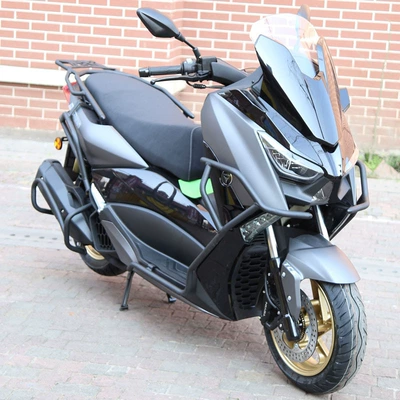 drop-resistant bumper exhaust bumper | Motorcycle bumper - black-frosted-front-bumper-rear-bumper-rear-tailstock-exhaust-bumper