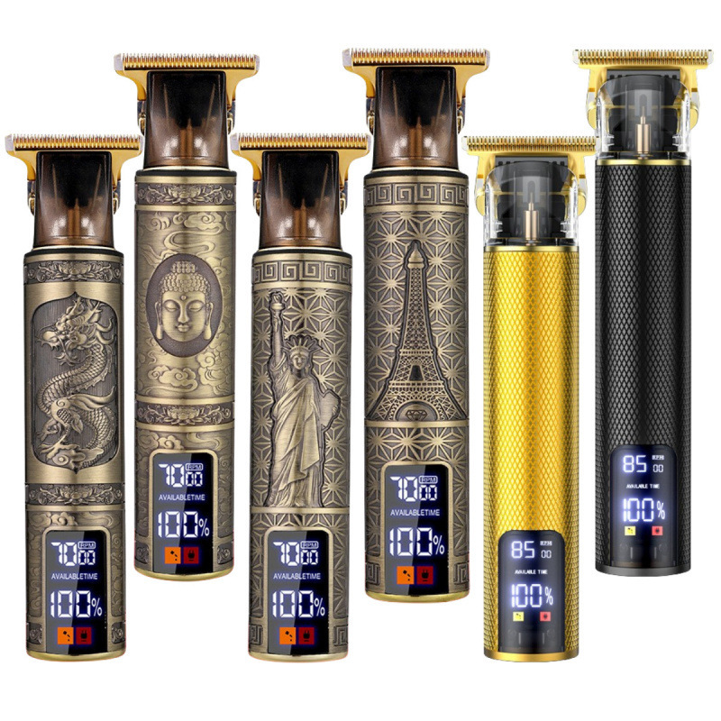 クロスボーダーT9ヘッド神器オイルヘッド電気バリカン理髪器電気バリカン理髪器デジタル表示電気理髪器卸売り|undefined
