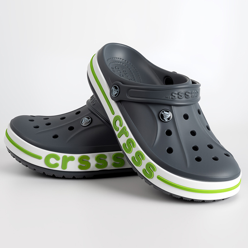 Verano nuevo estilo Cro hombres y mujeres lunares zapatos con agujeros de encaje deportes al aire libre ocio playa Baotou sandalias y zapatillas huecas