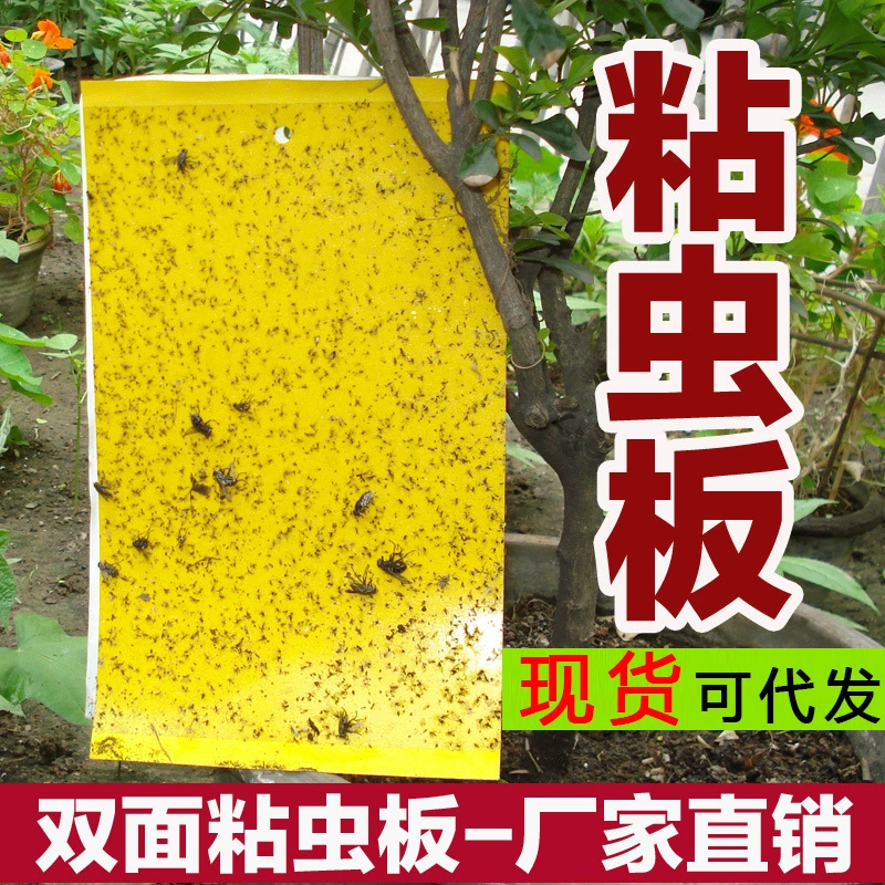 Липкая доска насекомых желтая доска Двусторонняя доска ловушка для насекомых Ловушка для тли ловушка для маленьких летающих насекомых