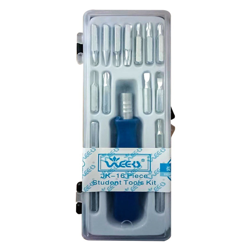 Hogar regular pequeño destornillador combinación traje multifuncional 16IN1 caja cuadrada combinación destornillador traje