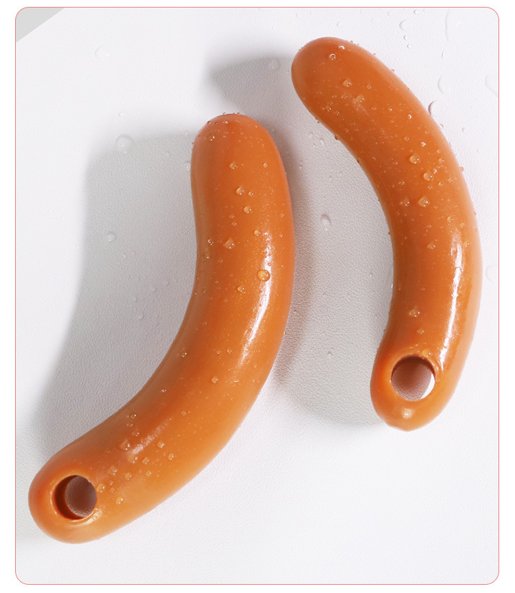 Jiuai Silicone Anal Plug, Large Hot Dog Shape, Skin-Tone Non-Vibrating Design — detail image 17