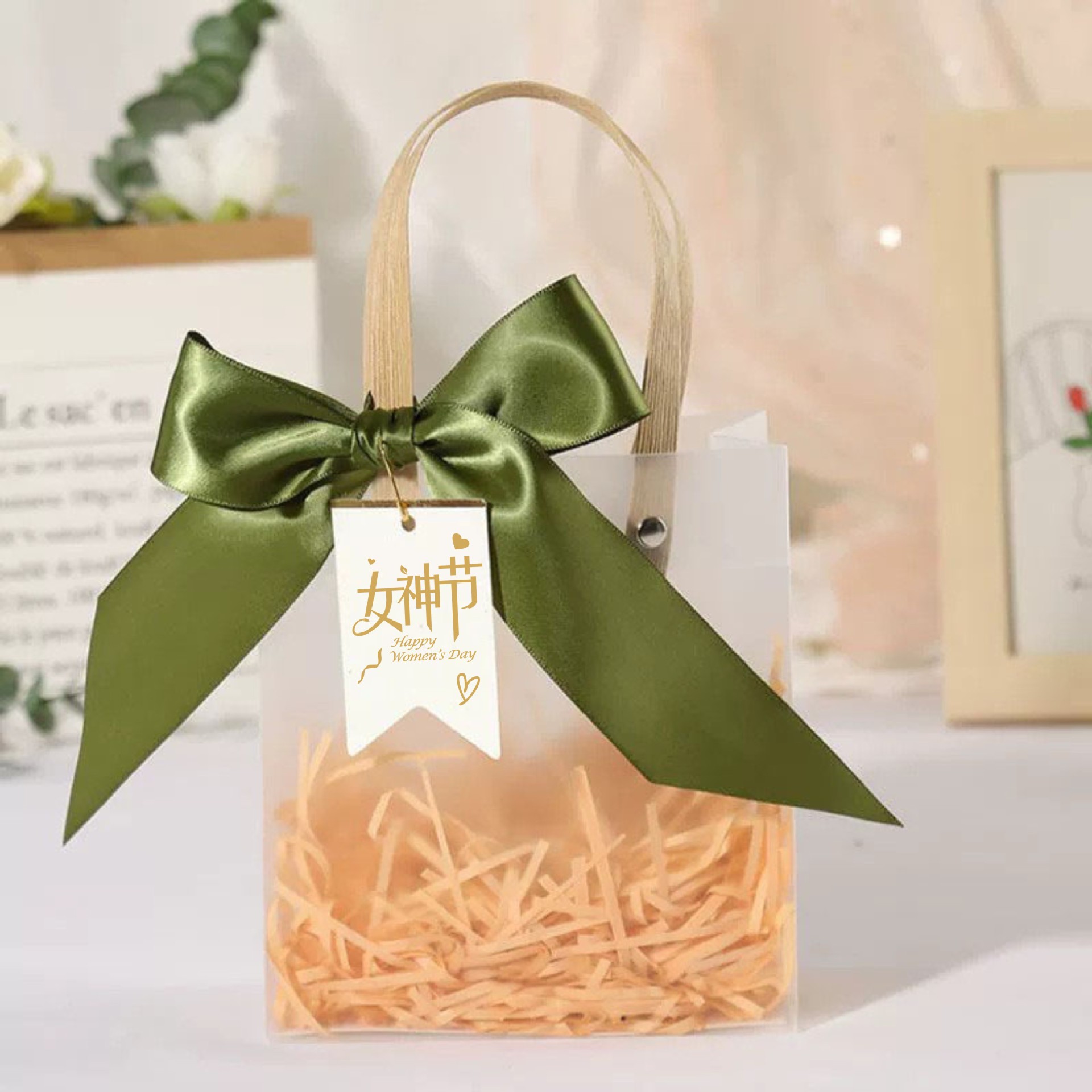 38 Bolsa de regalo, recuerdo transparente, caja de embalaje de regalo de dama de honor premium, PVC de cumpleaños para niños