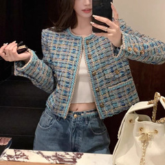 圣西尔蓝千金 手工坊秀款  金丝珠片小香外套