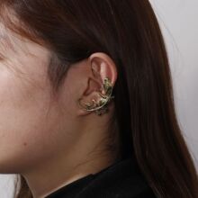 欧美跨境饰品新款创意复古时尚动物耳环耳饰哥特嘻哈壁虎耳夹耳坠