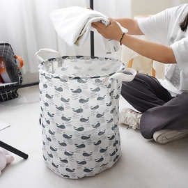 简约风简约脏衣篮 布艺收纳篮家居洗衣篮脏衣服收纳筐浴室脏衣篓