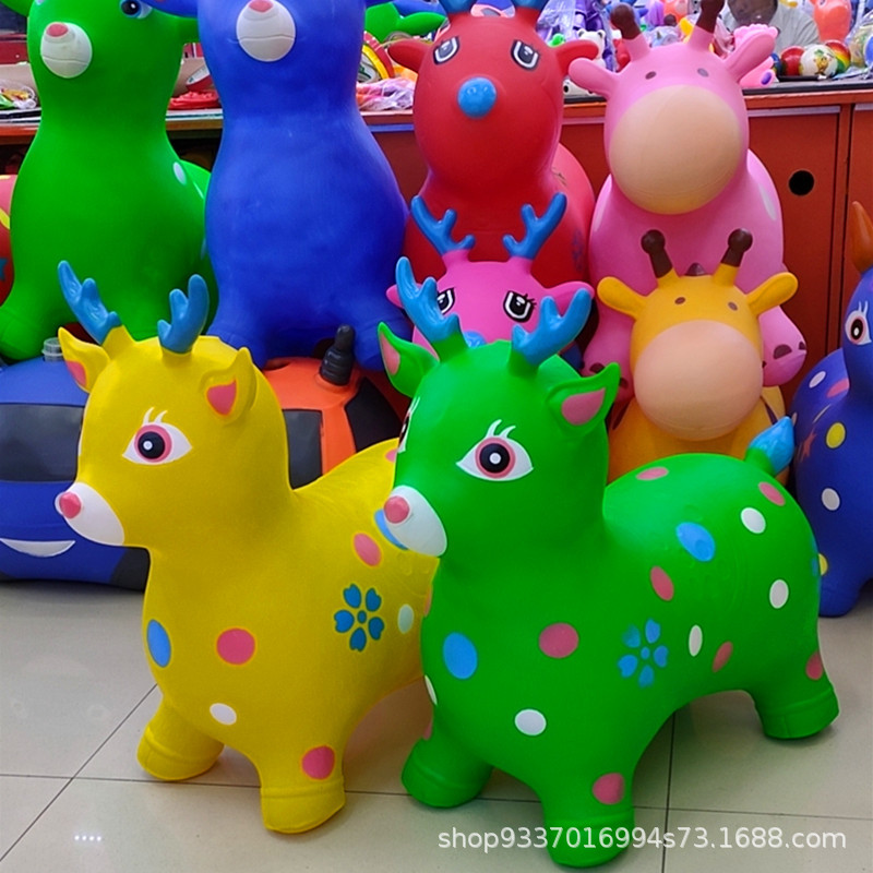 Inflatable music painted toy for jumping