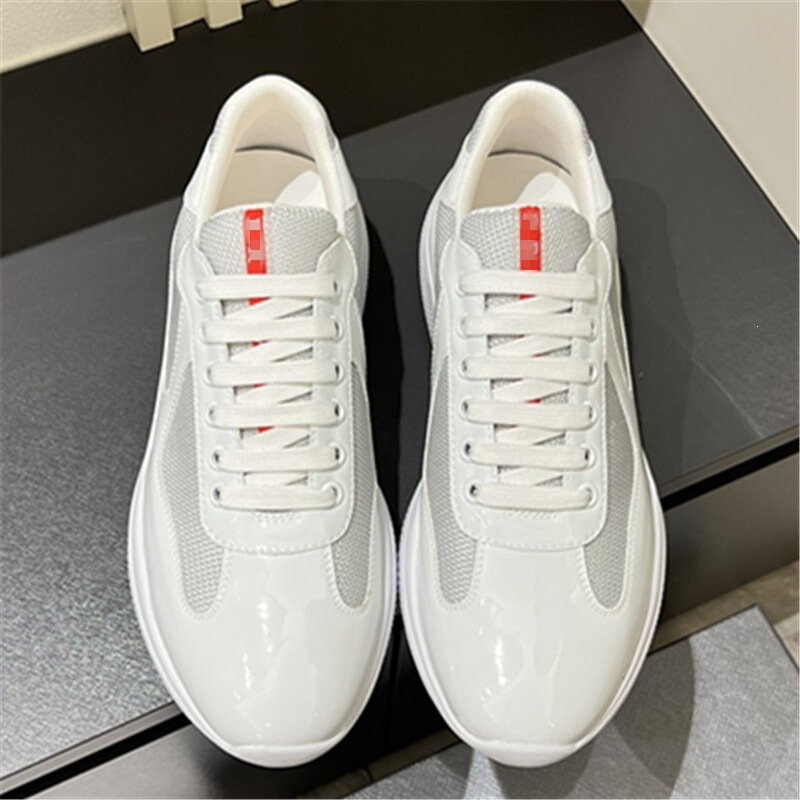 In-Stock P Brand Men's Shoes Guangzhou Original Label Cross-Border Large Size 2026 Autumn Unisex Couple Breathable Patent Leather Sports Sneakers