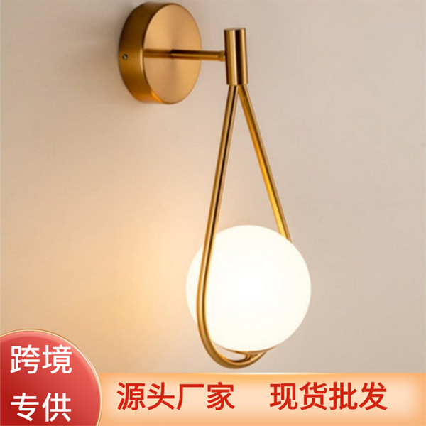brass modern and minimalistic glass sconce for living room for…