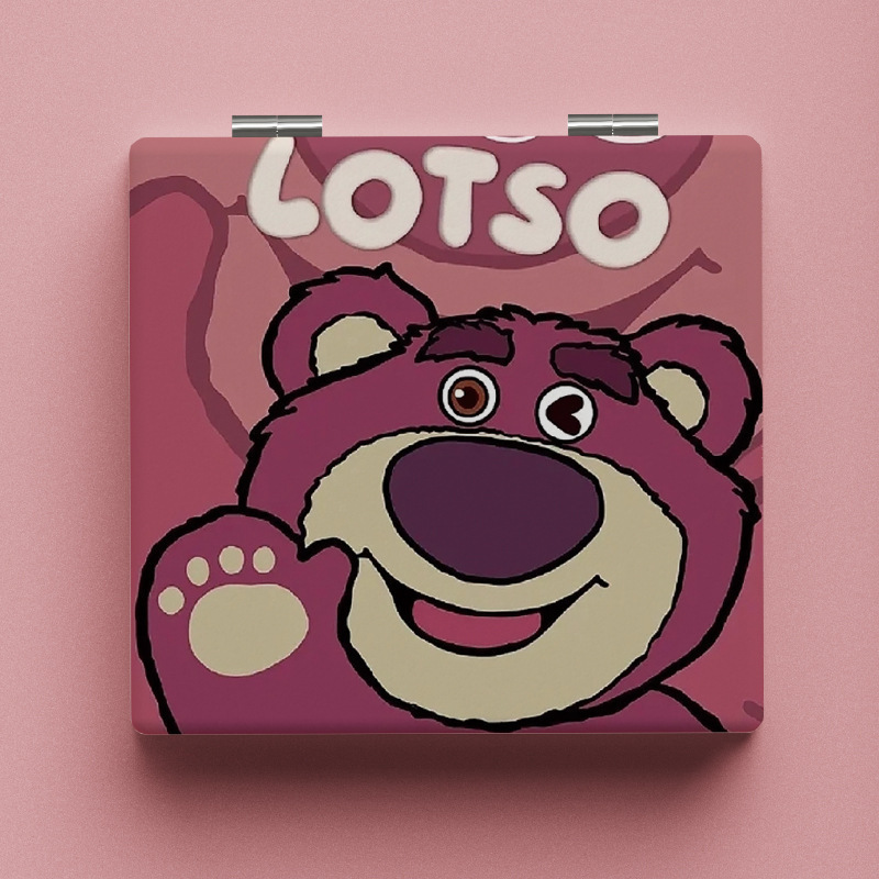 Lindo espejo pequeño Sanrio Kulomi espejo de maquillaje portátil de alto valor espejo de maquillaje portátil dormitorio de estudiantes espejo de maquillaje plegable