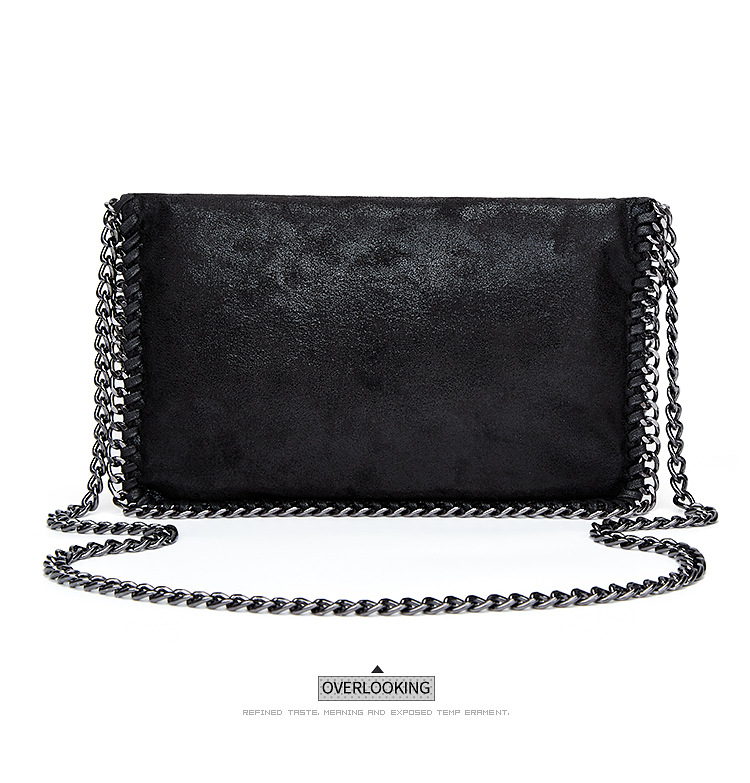 All Seasons Season Unisex Gender Unisex Small Velvet Solid Color Elegant Streetwear Chain Square Magnetic Buckle Straw Bag