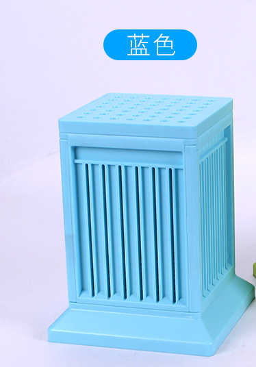 Portadores de carne herramientas de barbacoa al por mayor 49 cadenas de pinchos de carne azul y verde multi-pieza portadores de carne pinchos artefacto