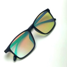 爆款全框半框夹片色盲色弱眼镜现货供应支持来样打样款式镜片