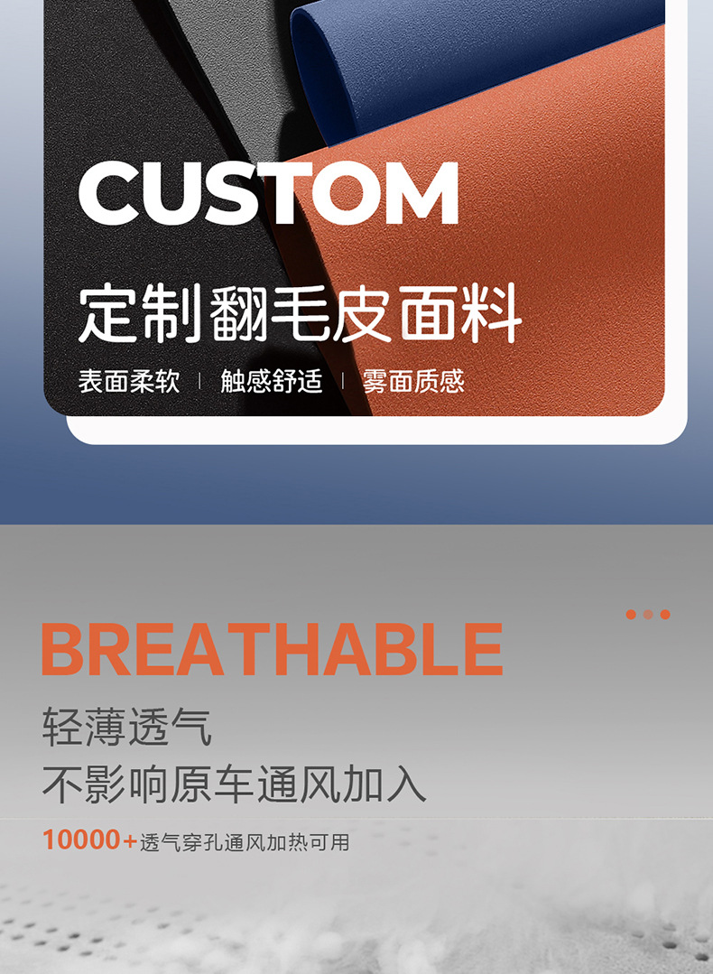 Suitable for BYD e2 seat cover, suede leather half-cover saddle pad, universal seat cover for all seasons, integrated car seat cushion