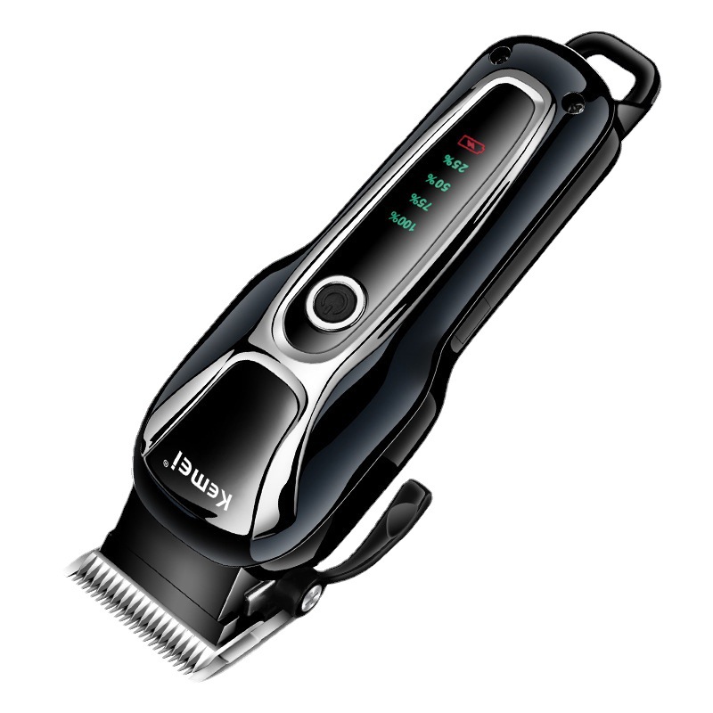 Cortadora de Pelo Eléctrica para Mascotas Kemei KM-1991, Batería de Larga Duración, Pantalla Digital, Sin Sobrecalentamiento, Cortadora de Pelo para Perros y Gatos
