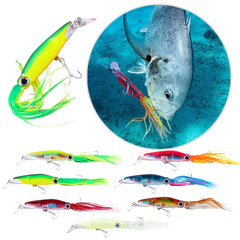 Bestselling Octopus Artificial Lure 14CM 40G with Lure Hook 8 Color Set Wholesale