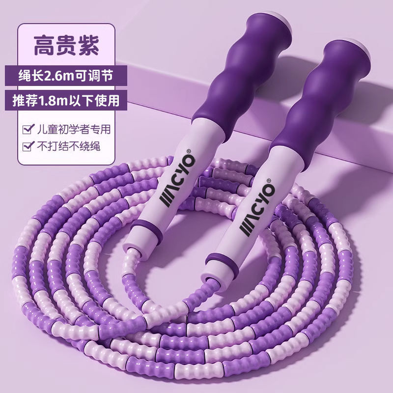 조롱박 스타일 대나무 줄넘기-보라색