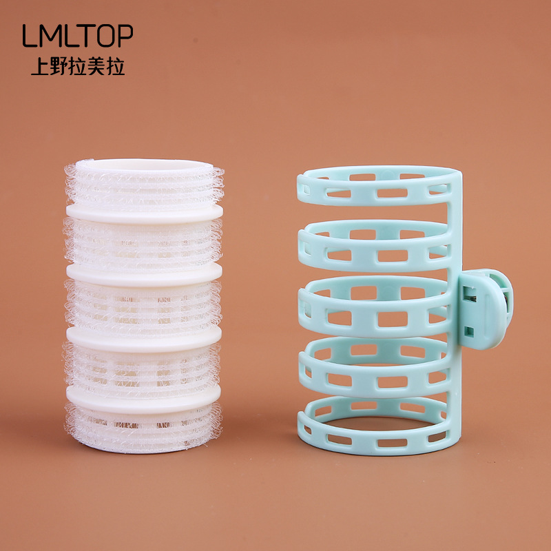 LMLTOP rizador de cabello dos paquetes de aire espiral esponjosa franja de fijación autoadhesiva rizador de cabello C269