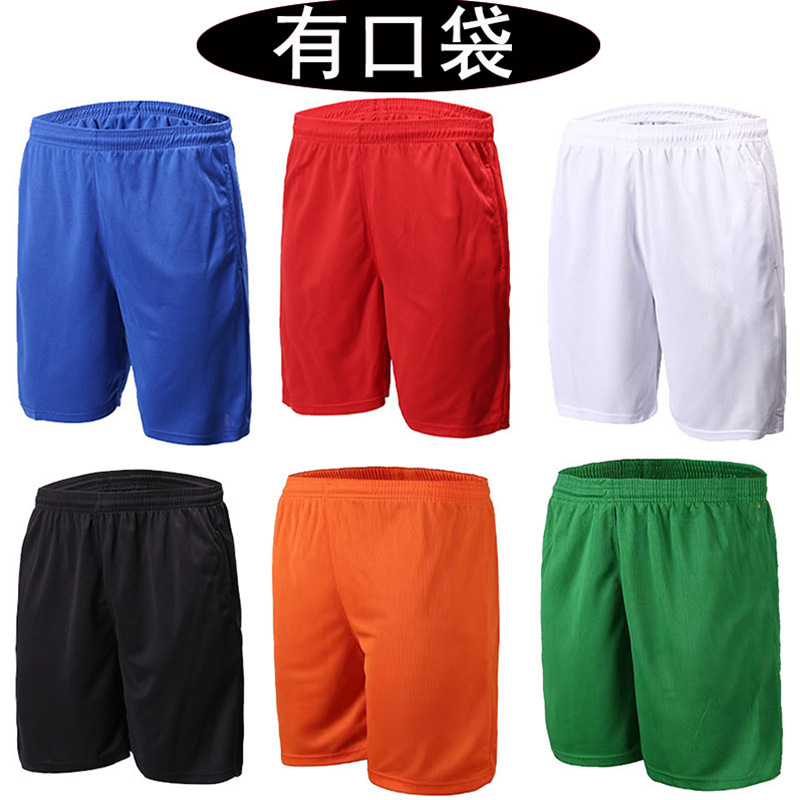 Sports Shorts with Pocket Kids Adult Football Pants Basketball Running Pants Fitness Half Casual Pants Yoga Shorts