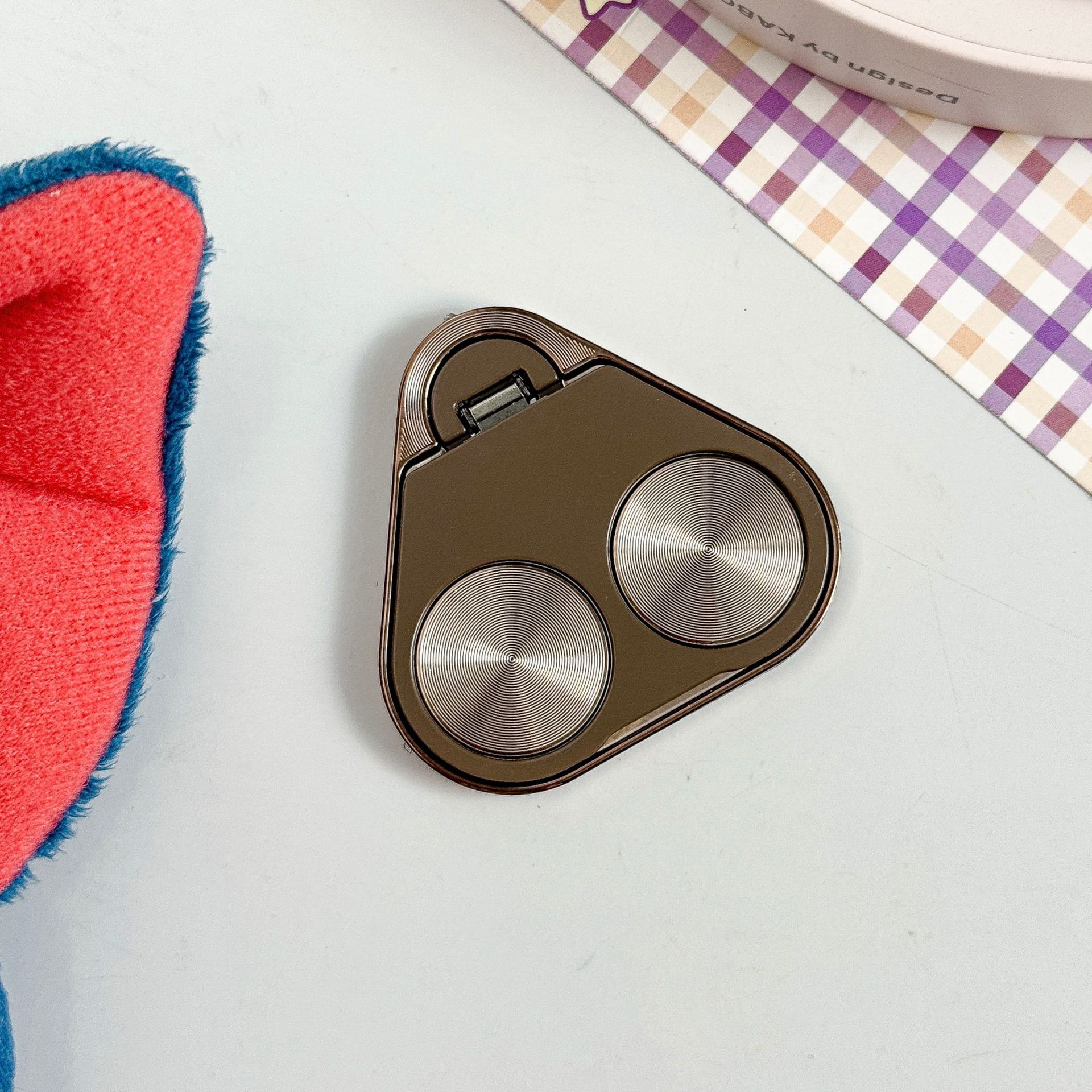 Holder Handheld Creative Phone Portable Ring Clip Double Circle 360 Rotating Stand_voghion.com