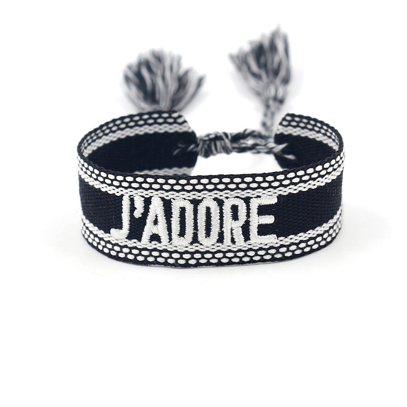 Rétro Lettre Polyester Unisexe Bracelets display picture 5