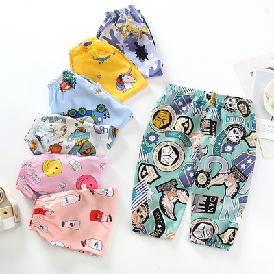 Children mosquito pants baby Easy Beam legs Knickers men and women Air conditioning pants baby TSUMUGI trousers Pajamas