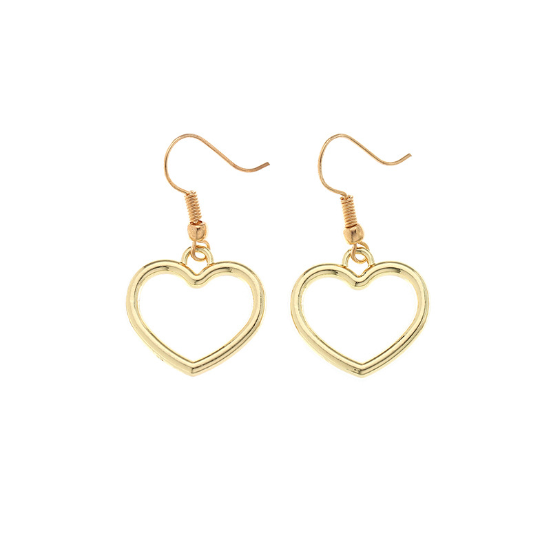 Fashion Heart-shape Pearl Letter Earrings display picture 1