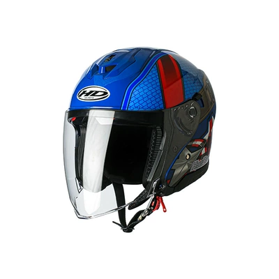 Huadun Electric Motorcycle Helmet for Motosiklet kaskı (dəbilqə) - captain-america-one-size