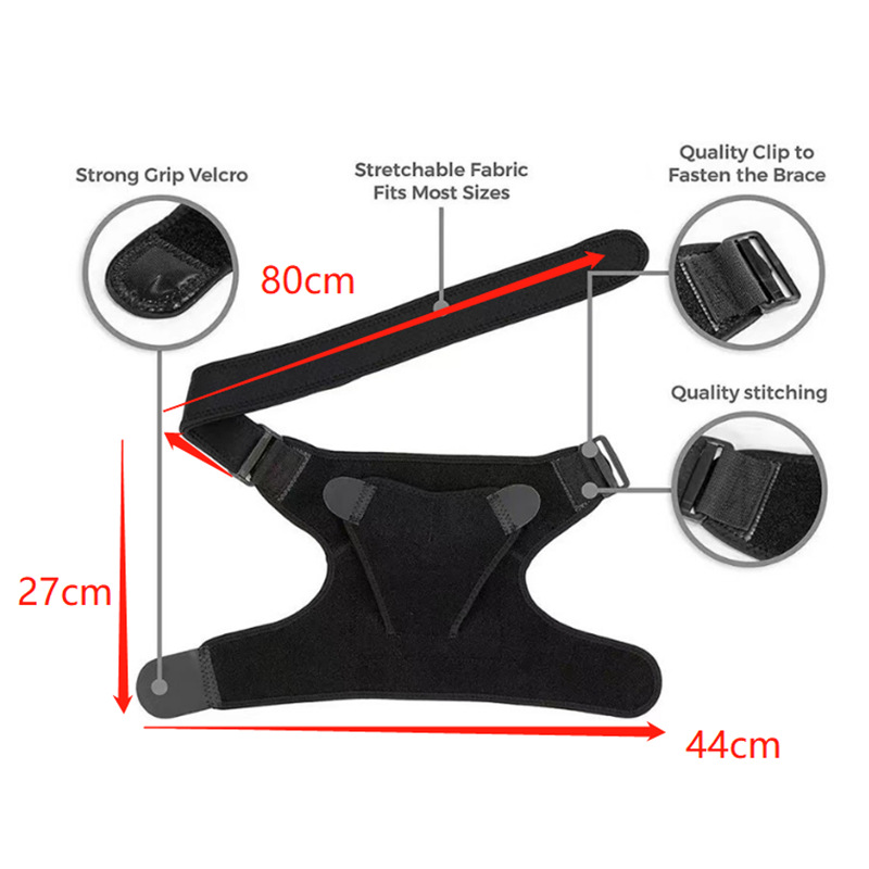 Cruz-frontera otoño e invierno cálido hombro pad puede agregar bolsa de hielo ajustable deportes hombro anti-CEPA universal protección para hombres al por mayor