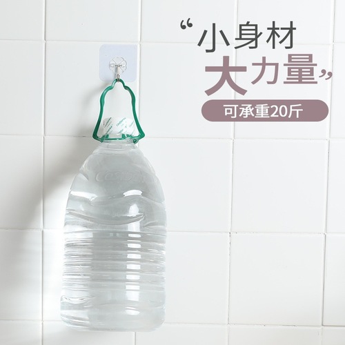 Manufacturer's wholesale transparent invisible hook and loop fastener no drilling waterproof hook household kitchen waterproof hook